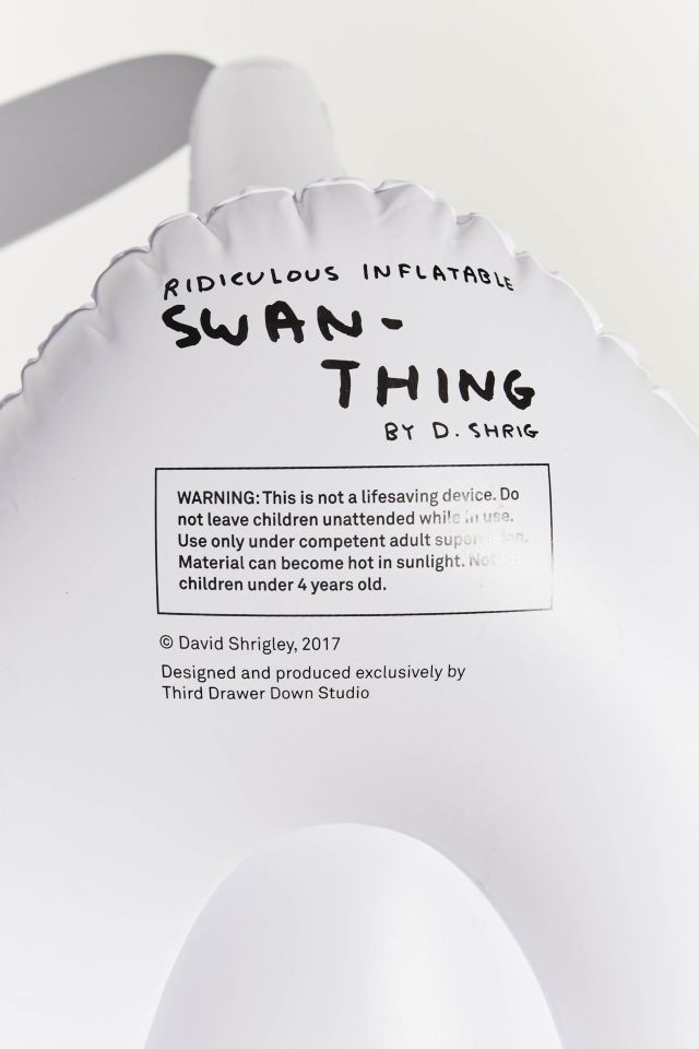 David Shrigley Ridiculous Inflatable Swan-Thing Pool Float #2
