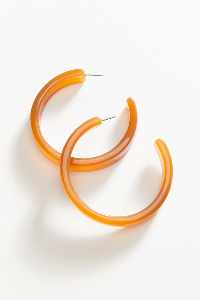 Joie Oversized Resin Hoop Earring #1