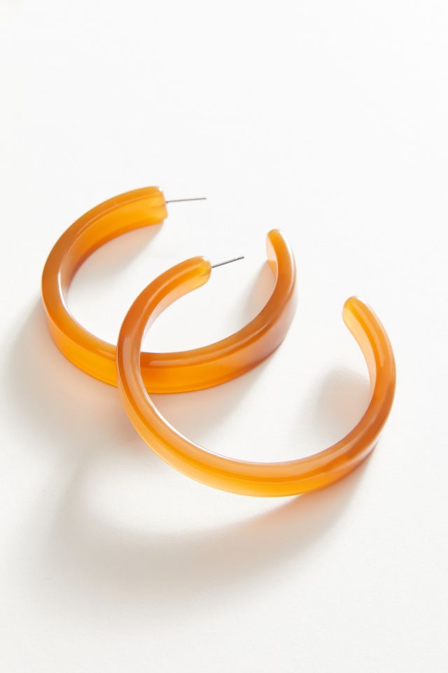 Joie Oversized Resin Hoop Earring #2