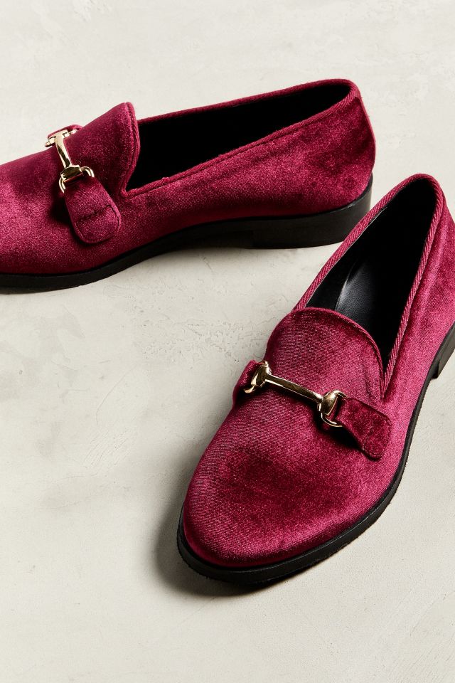 UO Sean Velvet Belgian Loafer   #1