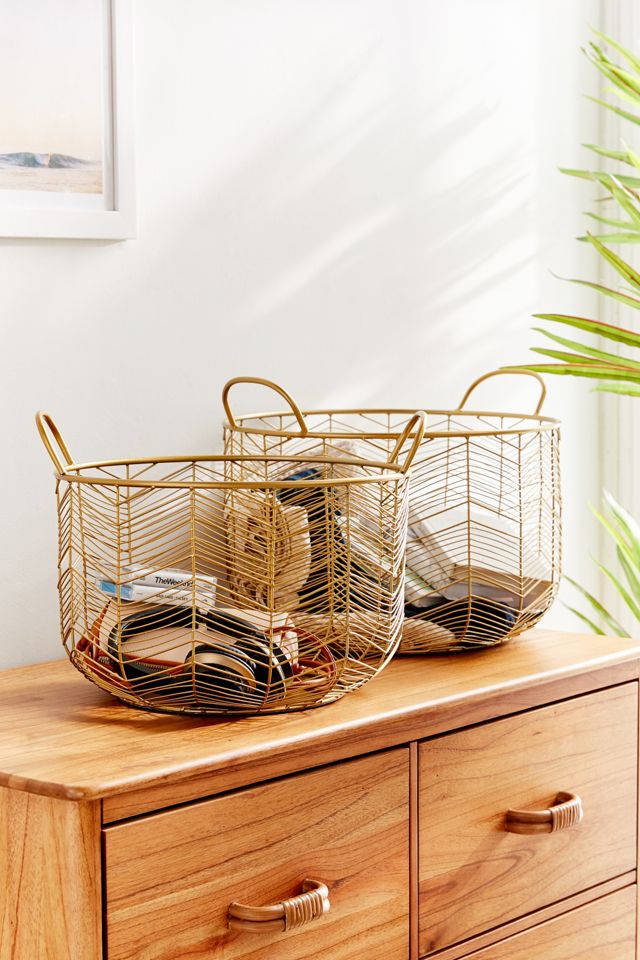 Louise Metal Basket - Set Of 2 #1