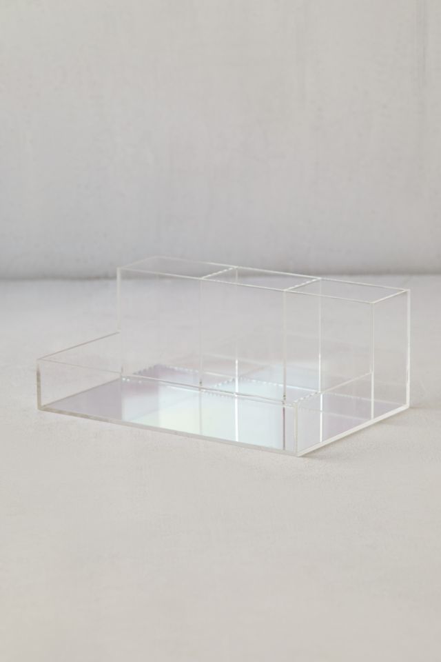 Iridescent Acrylic Makeup Organizer Tray #1