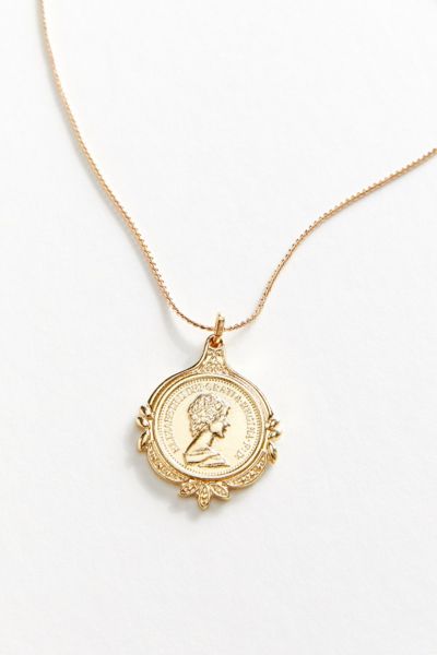 Elizabeth Coin Pendant Necklace | Urban Outfitters