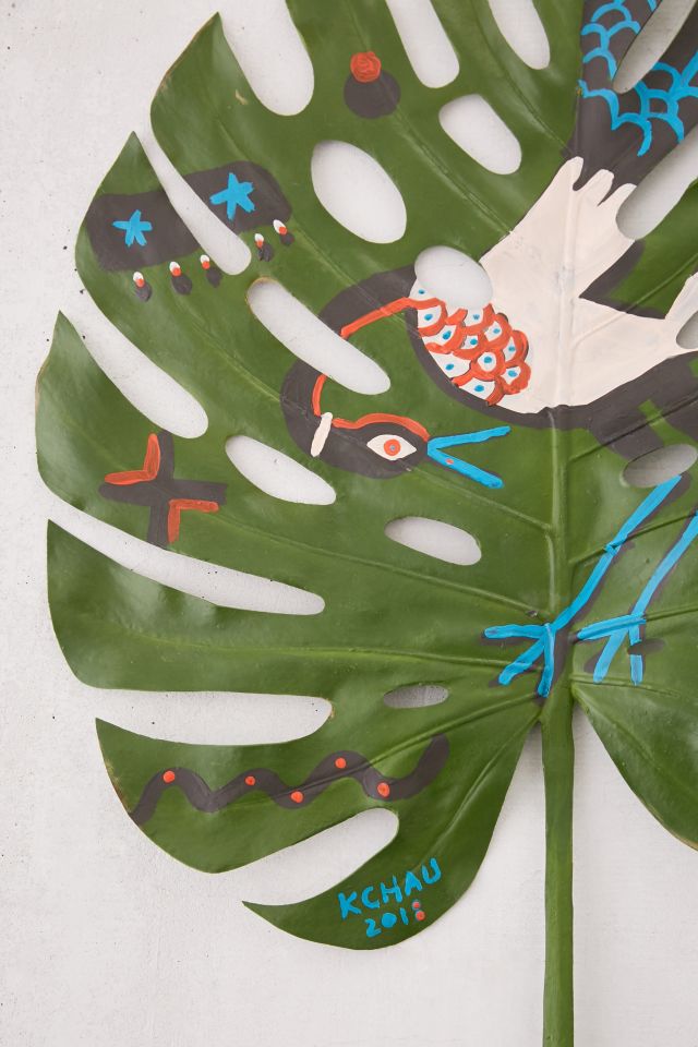Kris Chau For UO Hand-Painted Bird Faux Leaf #2