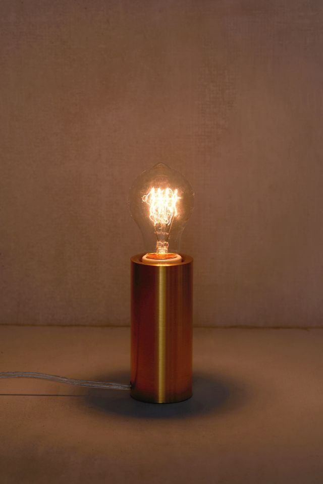 Charmaine Cylinder Metal Table Lamp #2