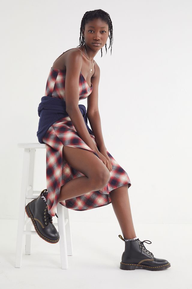 Pistola Mari Plaid Flannel Midi Dress | Urban Outfitters Canada