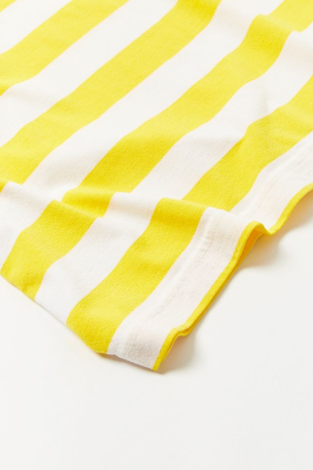 Vintage Yellow Stripe Beach Tank Top #3