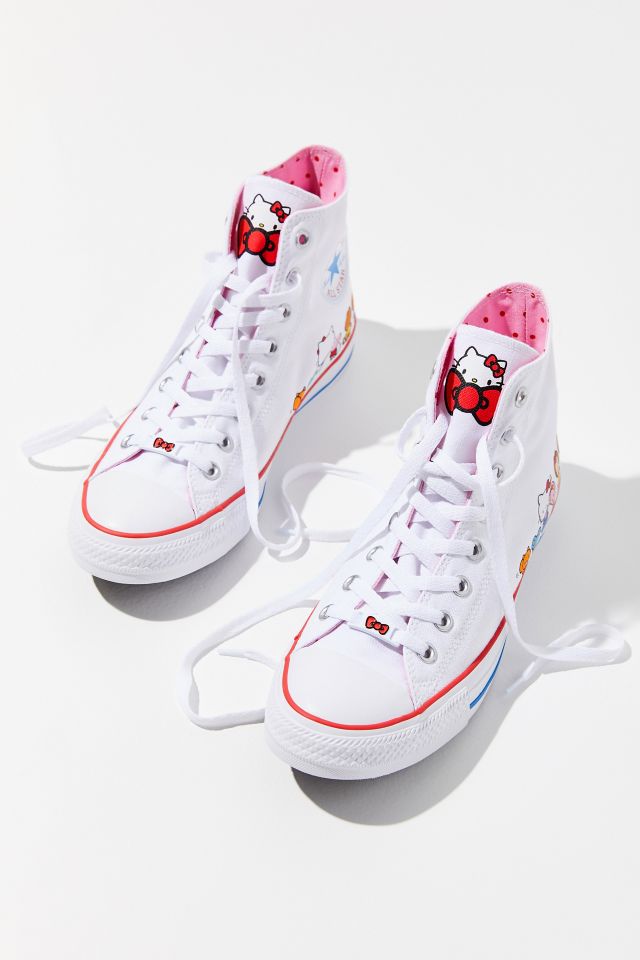 Hello kitty hot sale girls converse