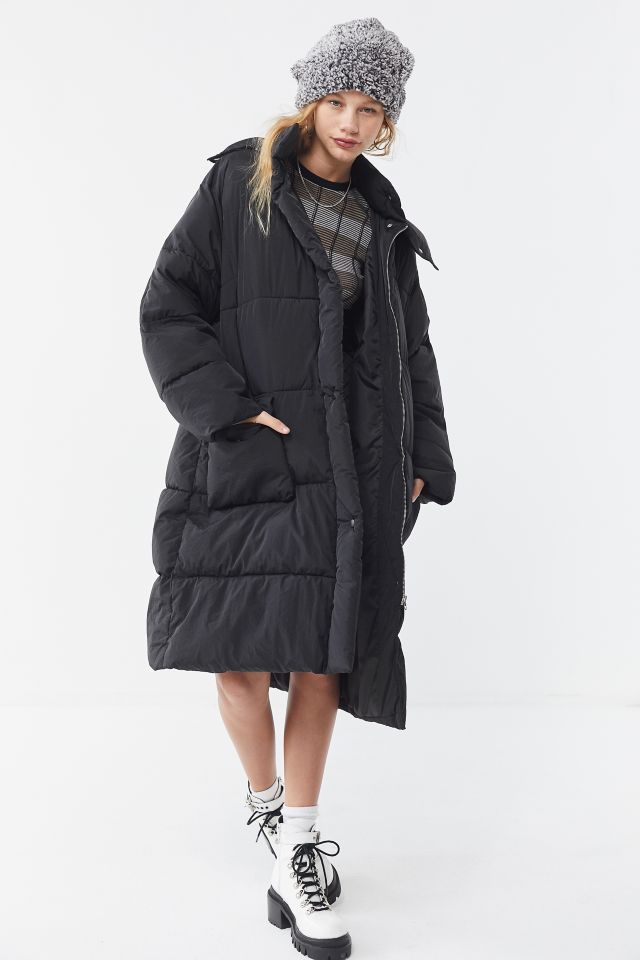 Quilted Longline Padded Coat