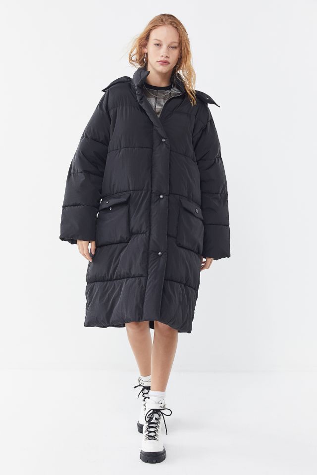 UO Quilted Longline Puffer Coat #3