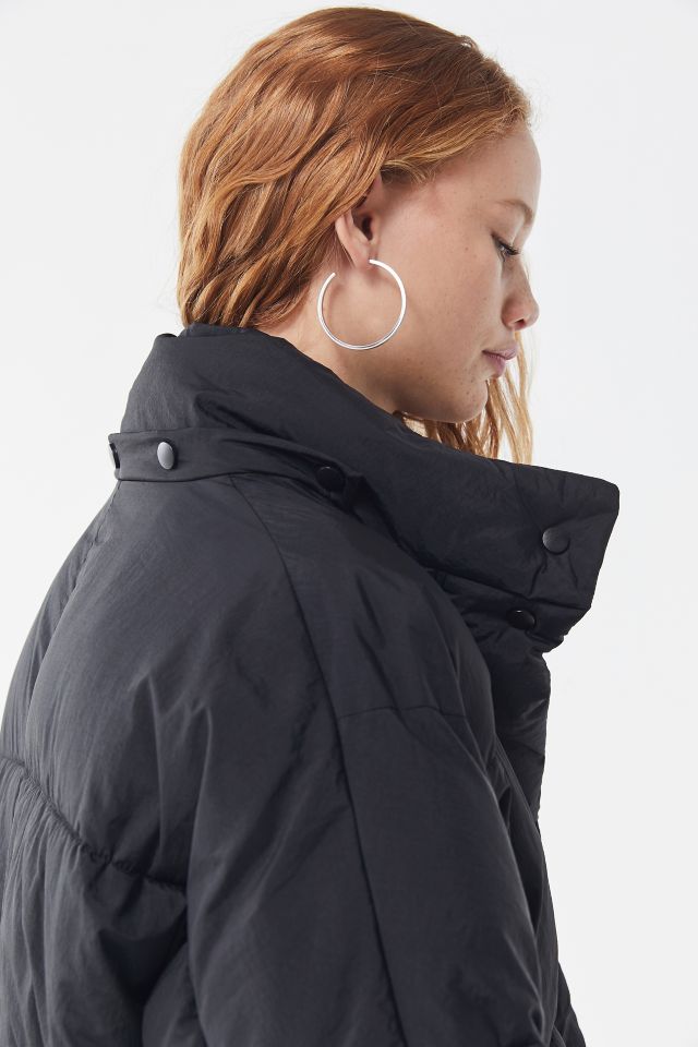 Black puffer jacket store women's urban outfitters