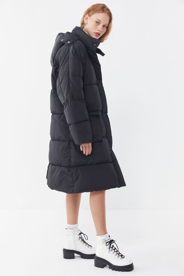 Quilted Longline Padded Coat