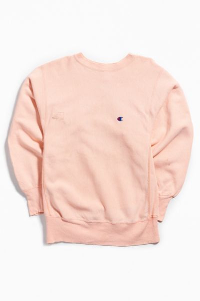 Pink champion 2024 crewneck sweatshirt