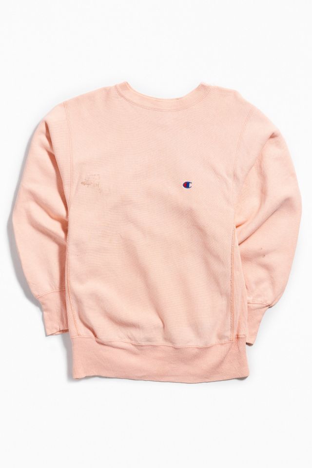 Vintage Champion Pink Crew Neck Sweatshirt Urban Outfitters