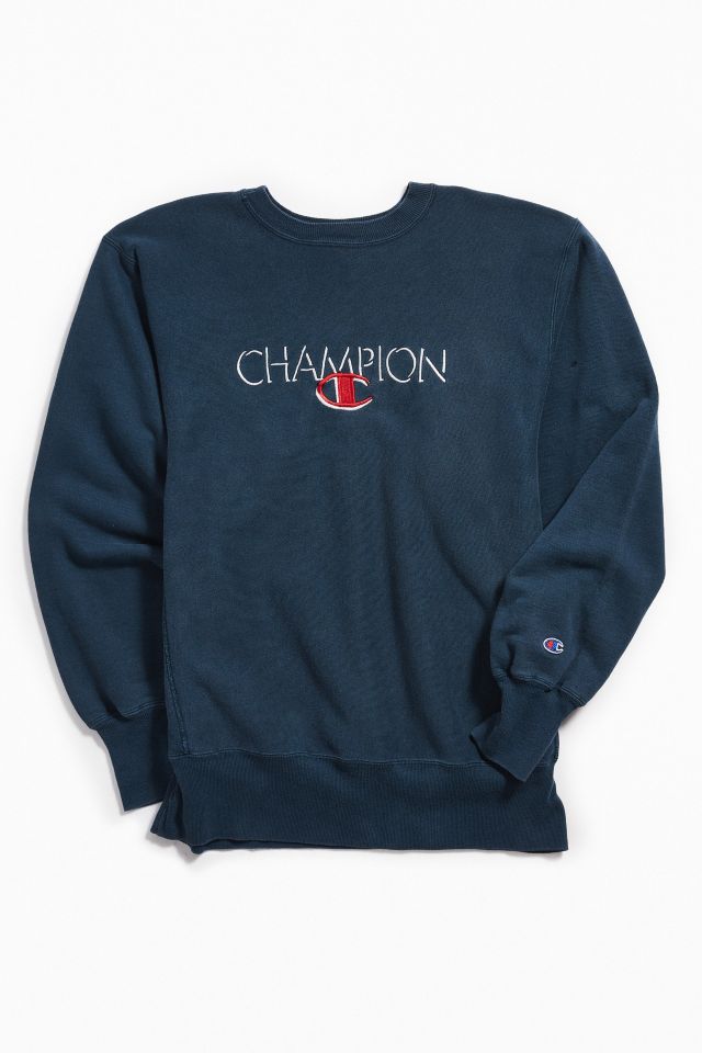 Champion navy hot sale crewneck