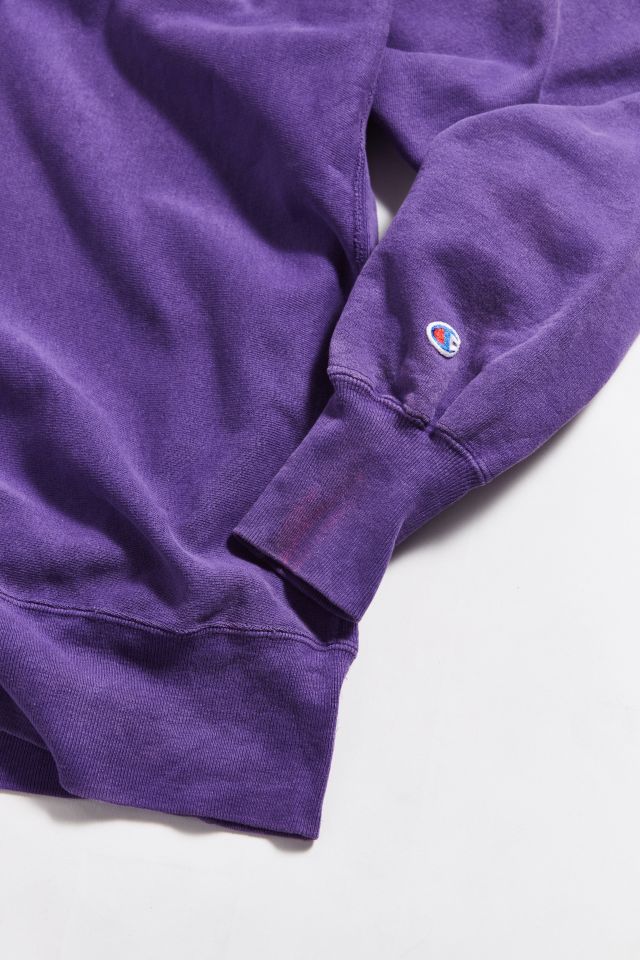 Chandail vintage mauve à col rond #1