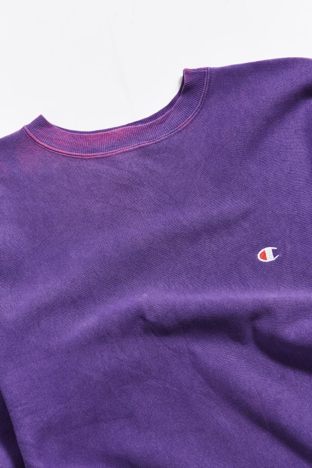 Chandail vintage mauve à col rond #2