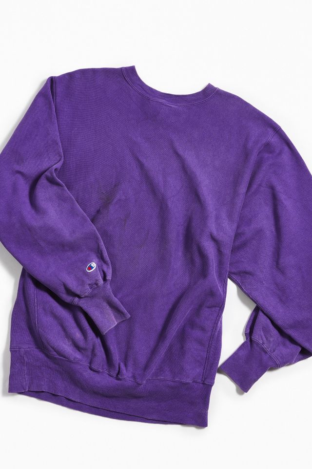 Chandail vintage mauve à col rond #3