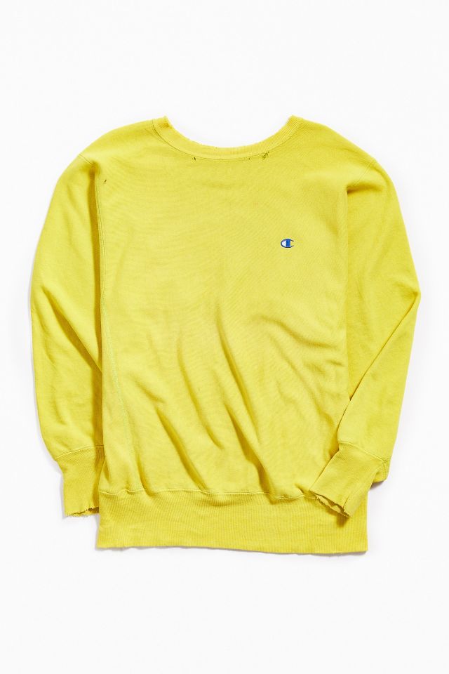 Pastel yellow sale champion crewneck