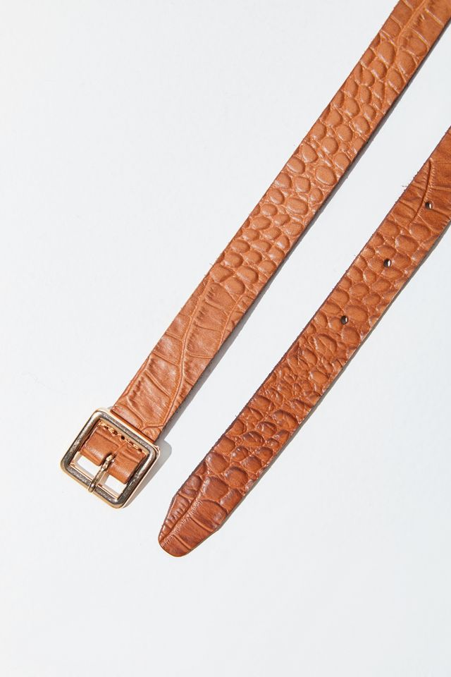 Leather Snakeskin Belt #1