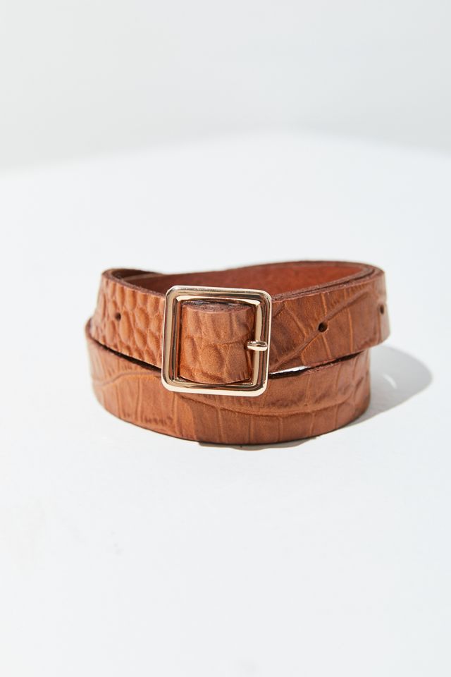 Leather Snakeskin Belt #2
