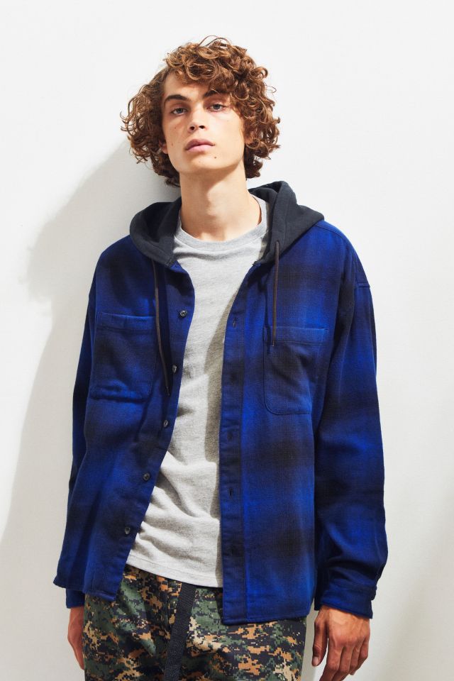 urban outfitters flannel hoodie