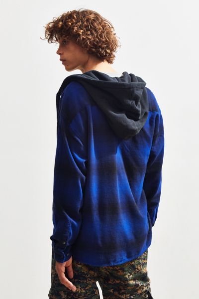 flannel hoodie urban outfitters