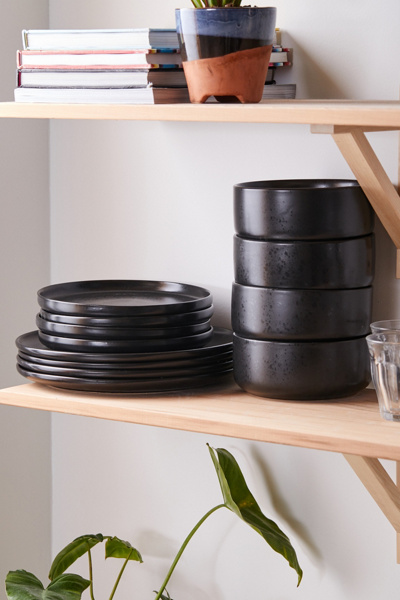 Stone Lava Speckled 12-piece Dining Set - Thumbnail 3