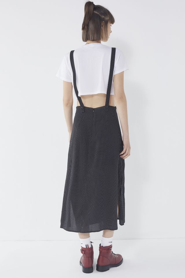 UO Polka Dot Midi Pinafore Dress #2