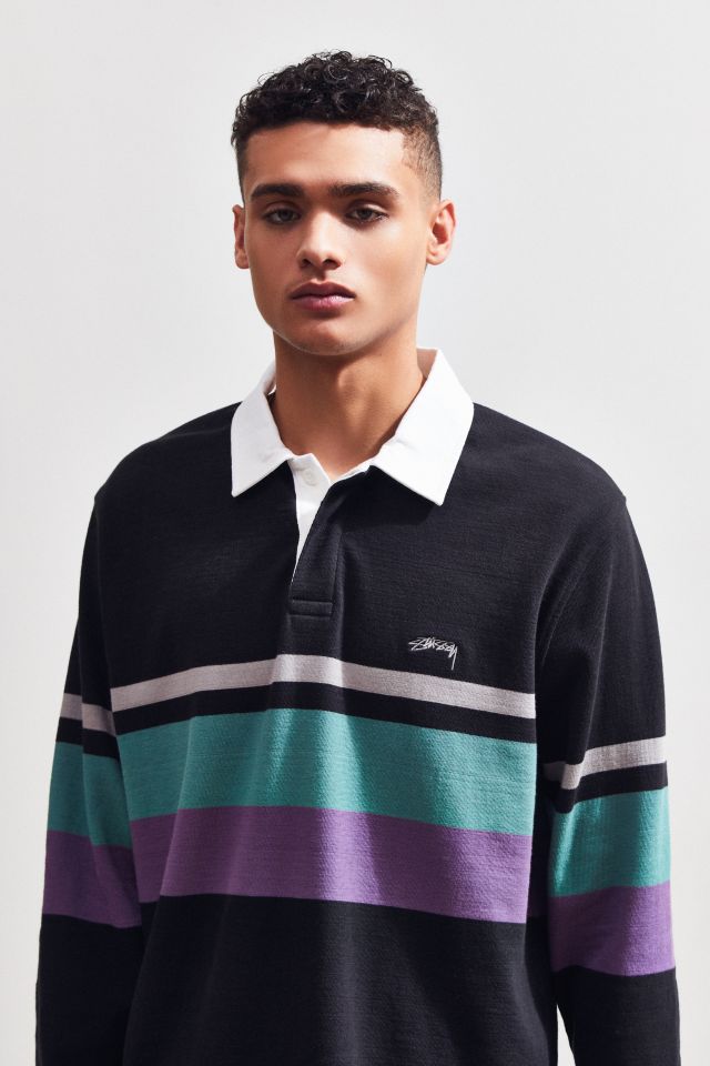 Stussy Lucas Stripe Rugby Shirt | Urban Outfitters Canada