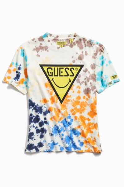 GUESS X Chinatown Market X Smiley Tie Dye Tee Urban Outfitters Canada