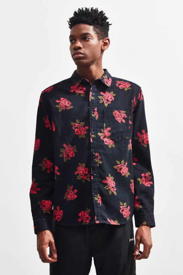 UO Long Sleeve Patterned Flannel Shirt #1