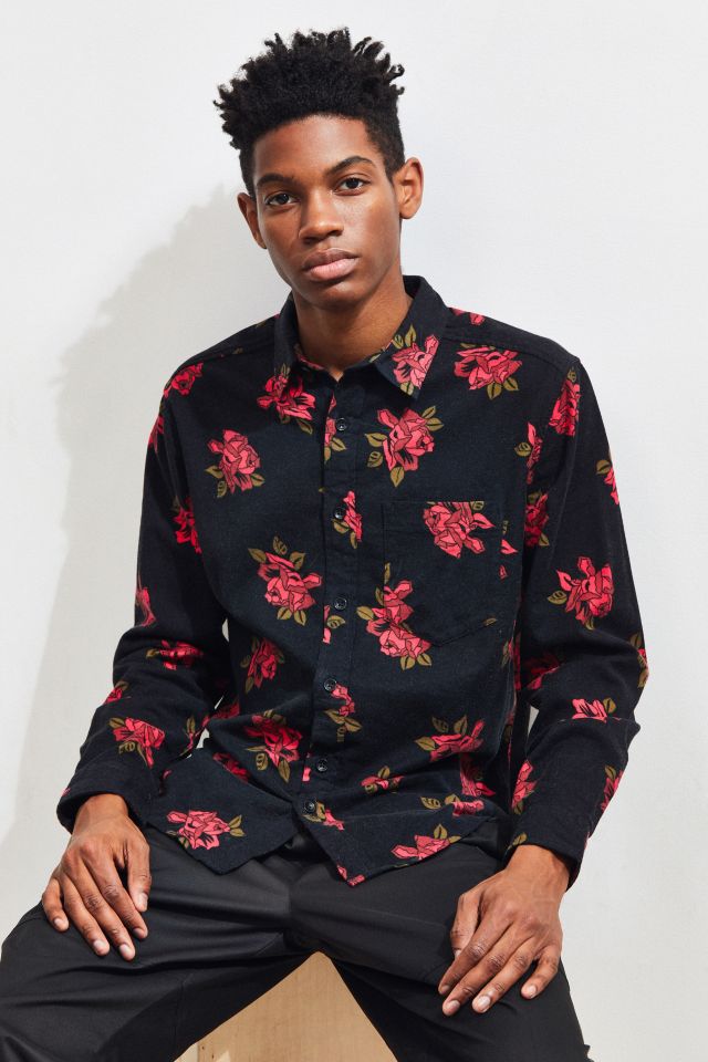 UO Long Sleeve Patterned Flannel Shirt #4