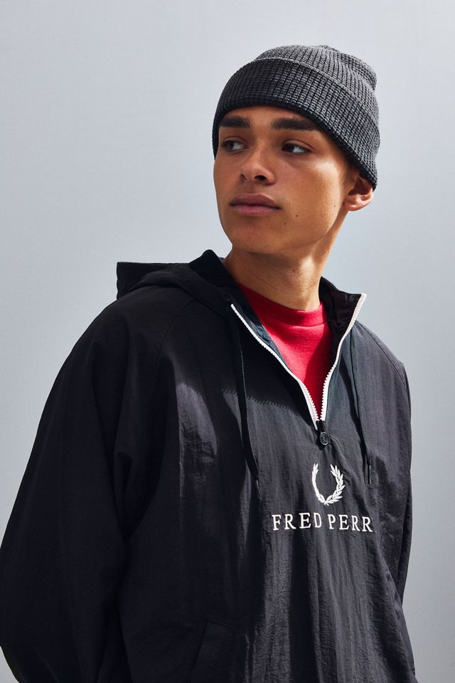 Fred Perry Embroidered Half-Zip Pullover Jacket | Urban Outfitters