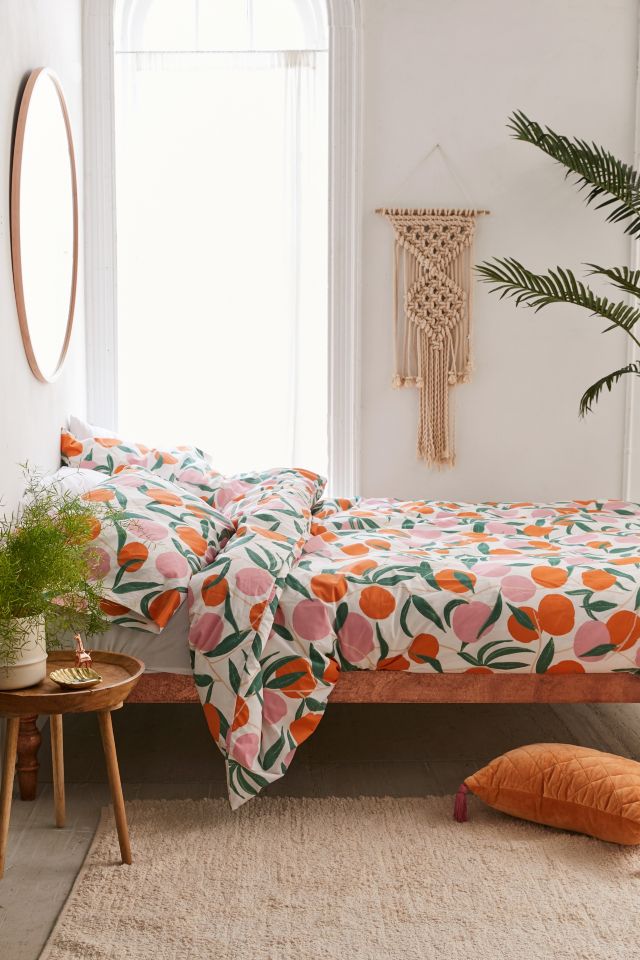 SUSSEXHOME Peach Girl Duvet Cover Set : Pink, Full Size Duvet