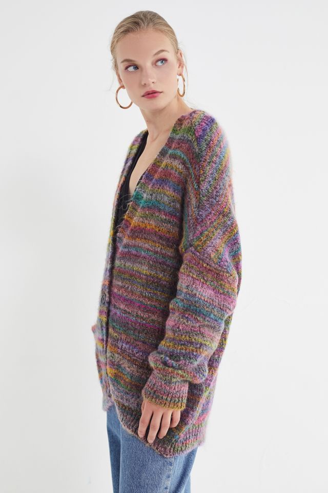 Oversized rainbow cardigan best sale