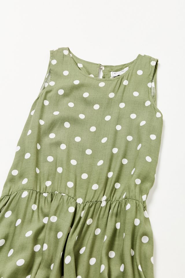 olive green polka dot dress The Olive Polka Dot Dress M/L