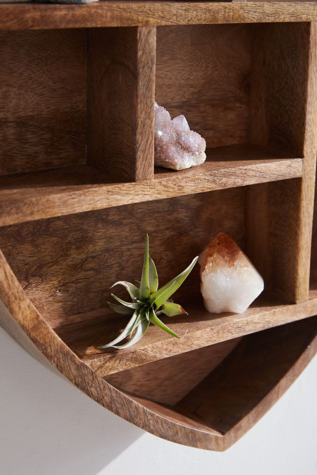 Heart Wooden Wall Shelf #1
