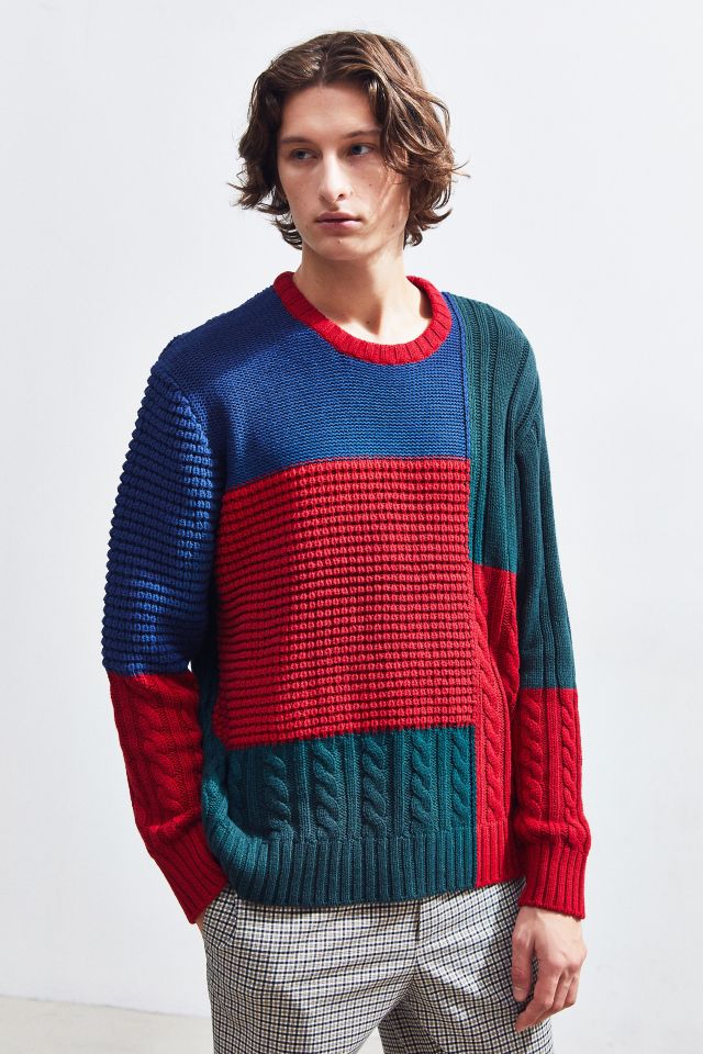 UO Colorblock Sweater | Urban Outfitters