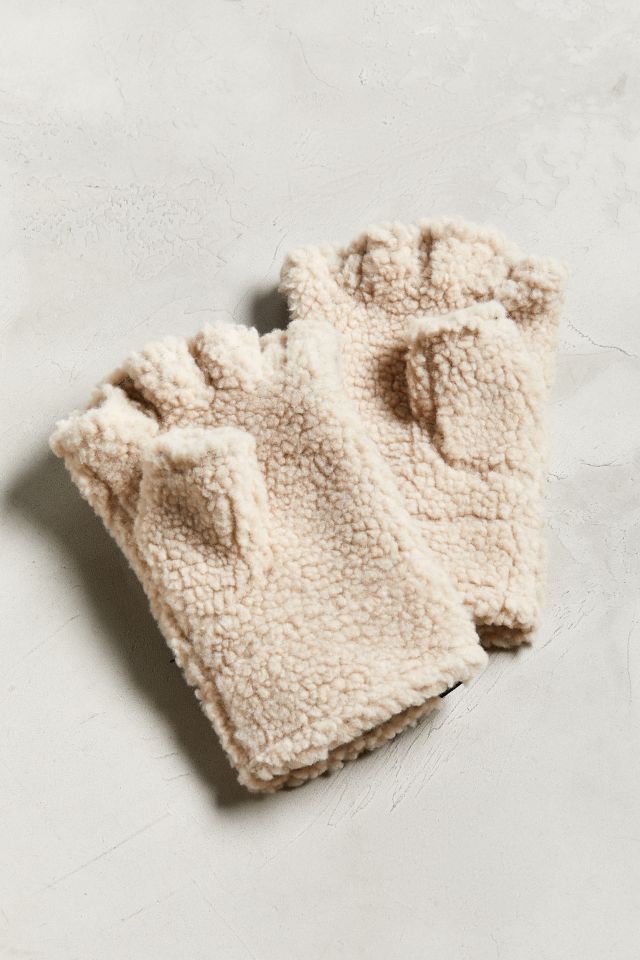 UO Fingerless Sherpa Glove #2