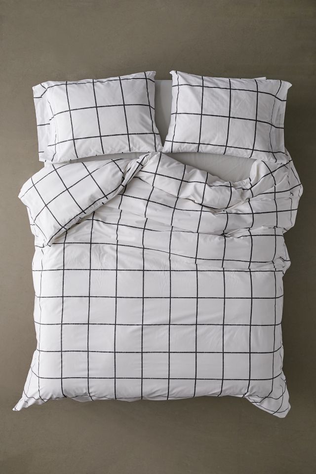 Distressed Check Duvet Set #2