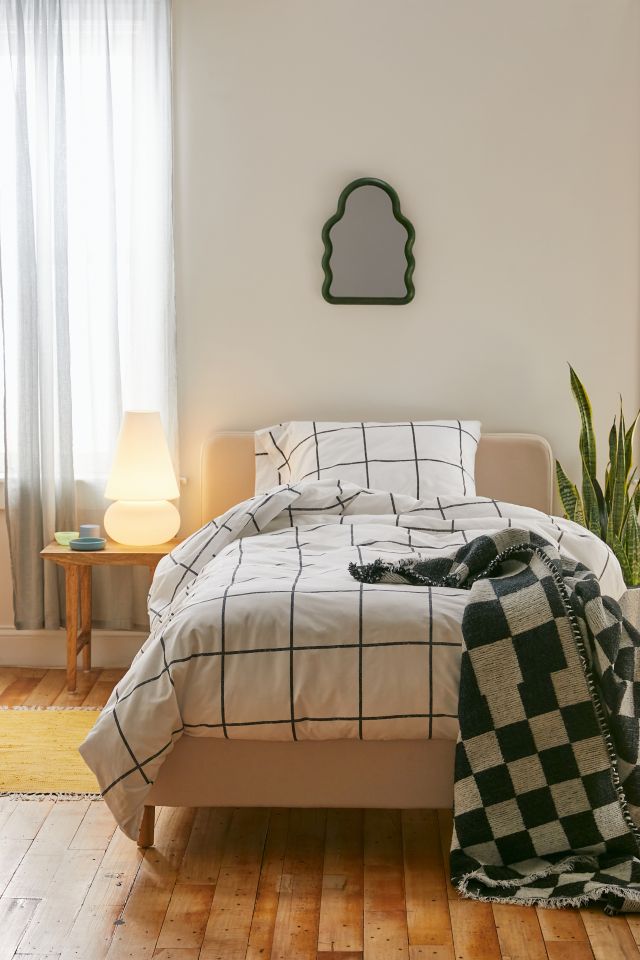 Distressed Check Duvet Set #3