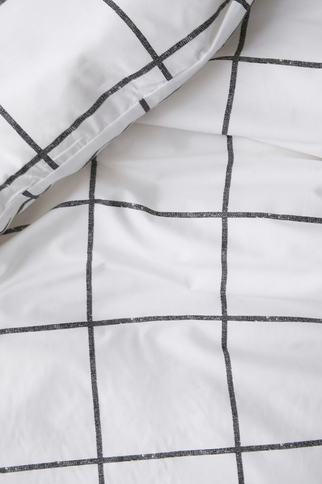 Distressed Check Duvet Set #4