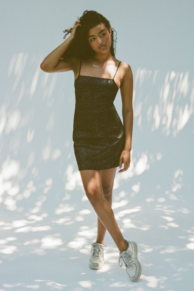 UO Textured Strappy Back Mini Dress #1