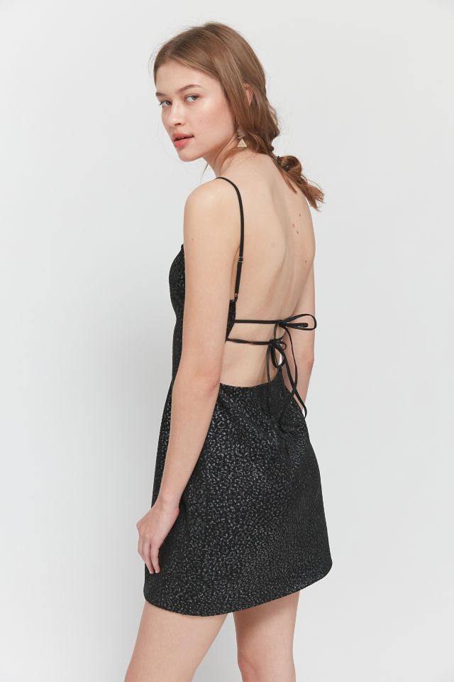 UO Textured Strappy Back Mini Dress #5
