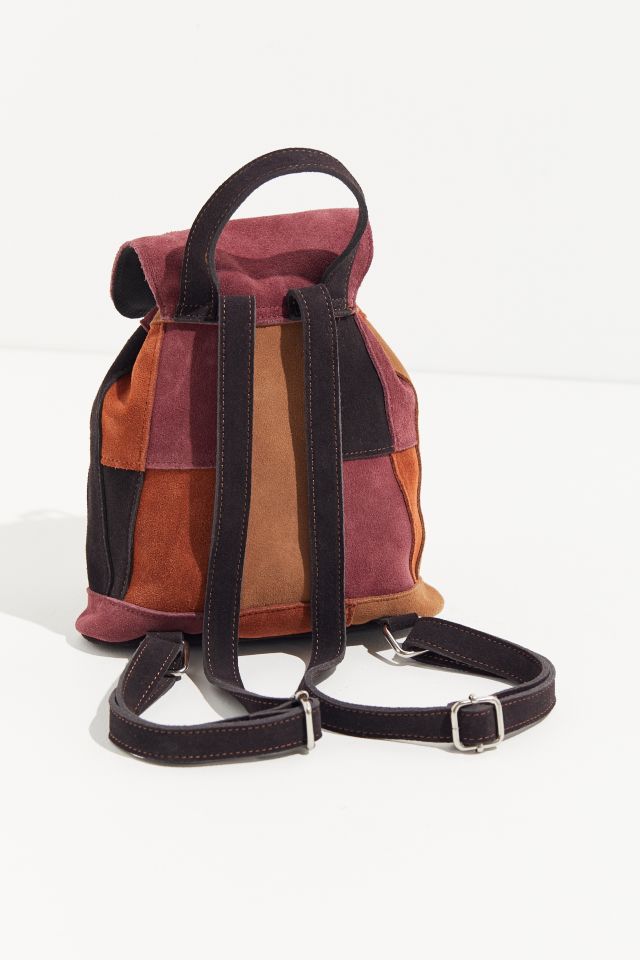 Suede Patchwork Mini Backpack #2