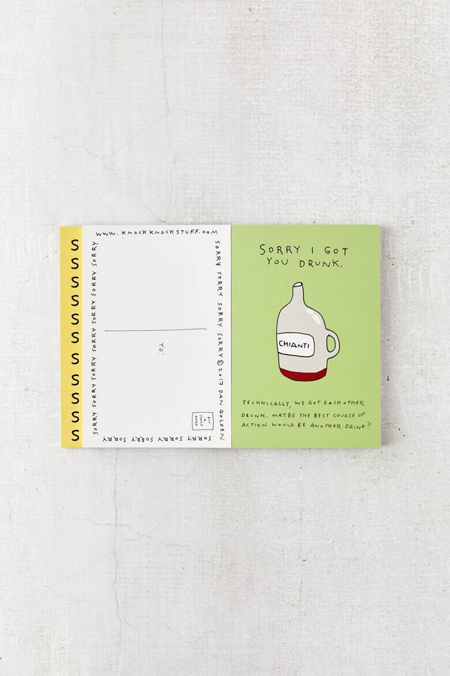 Sorry I Farted and 24 Other Apology Postcards By Knock Knock #4