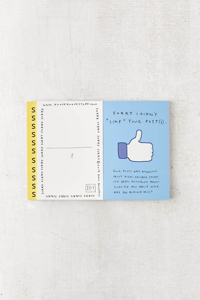 Sorry I Farted and 24 Other Apology Postcards By Knock Knock #5