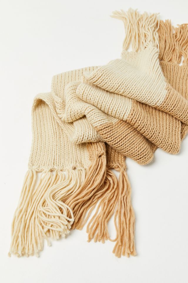 Extra Large Knit Oblong Scarf #1