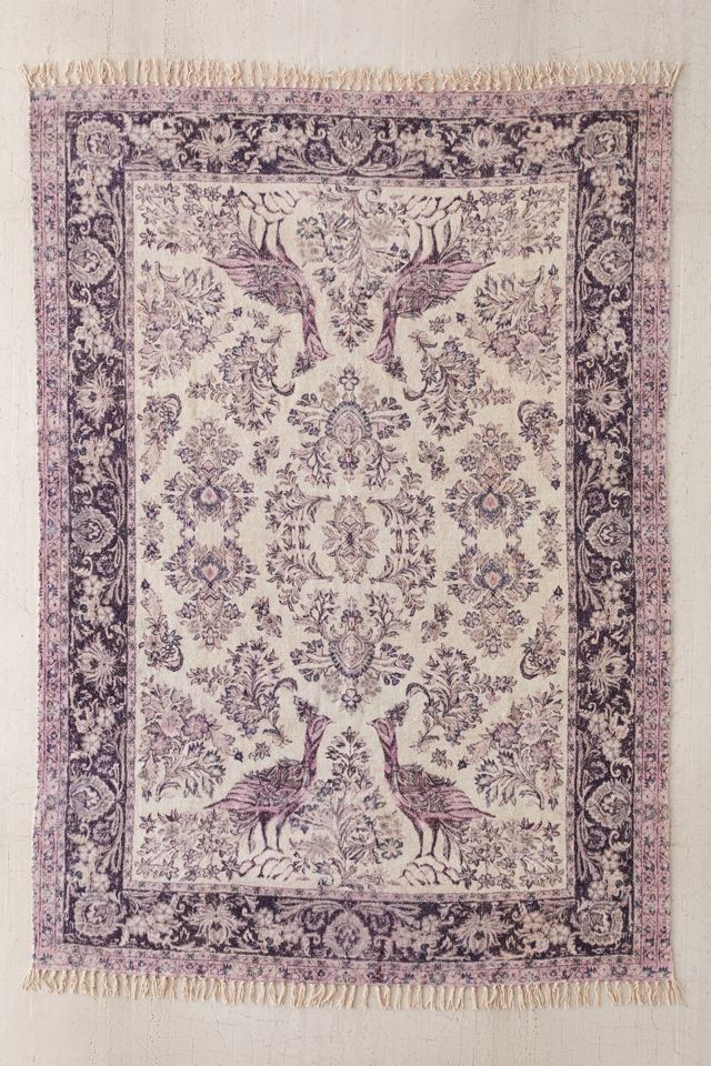 Pavo Chenille Printed Rug Urban Outfitters